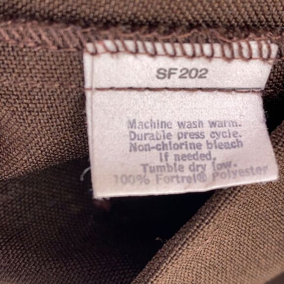 Vintage Levis Strauss 70s Floral Painted Jeweled Vest Brown Polyester Size 38 M - Picture 9 of 9